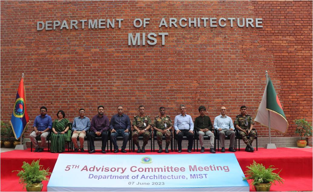 An Advisory committee meeting of the Department of Architecture,MIST was held on June 7th, 2023